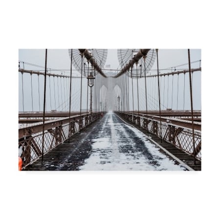 Bruce Getty 'The Brooklyn Bridge' Canvas Art,30x47